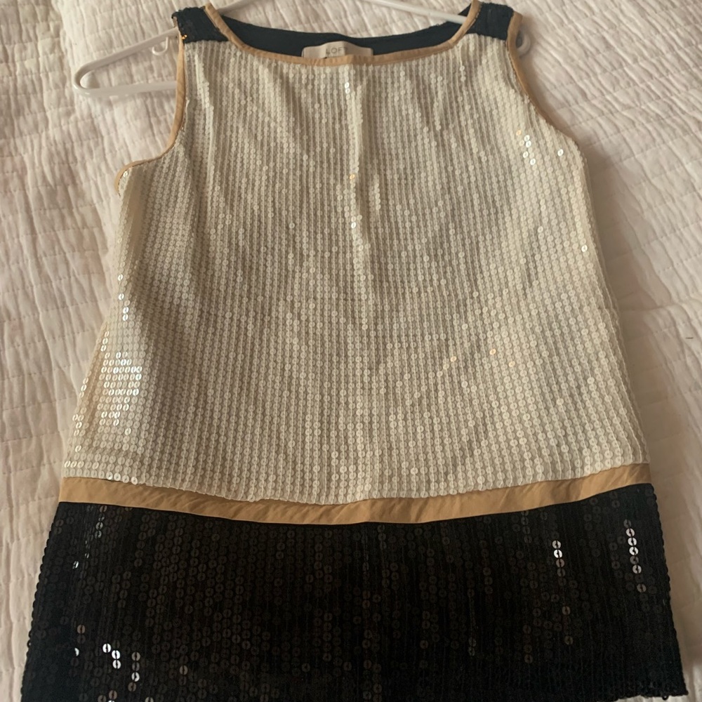 Sequin dressy sleeveless top
